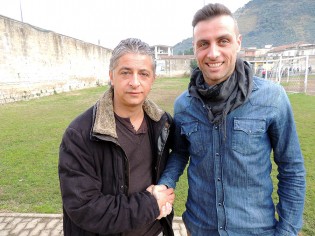 Il ds Perrotta con Savarese