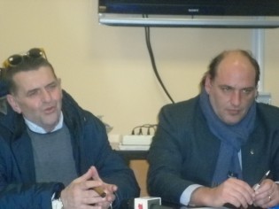 Maurizio Gaudiano ed il sindaco Biagio Maria Di Muro