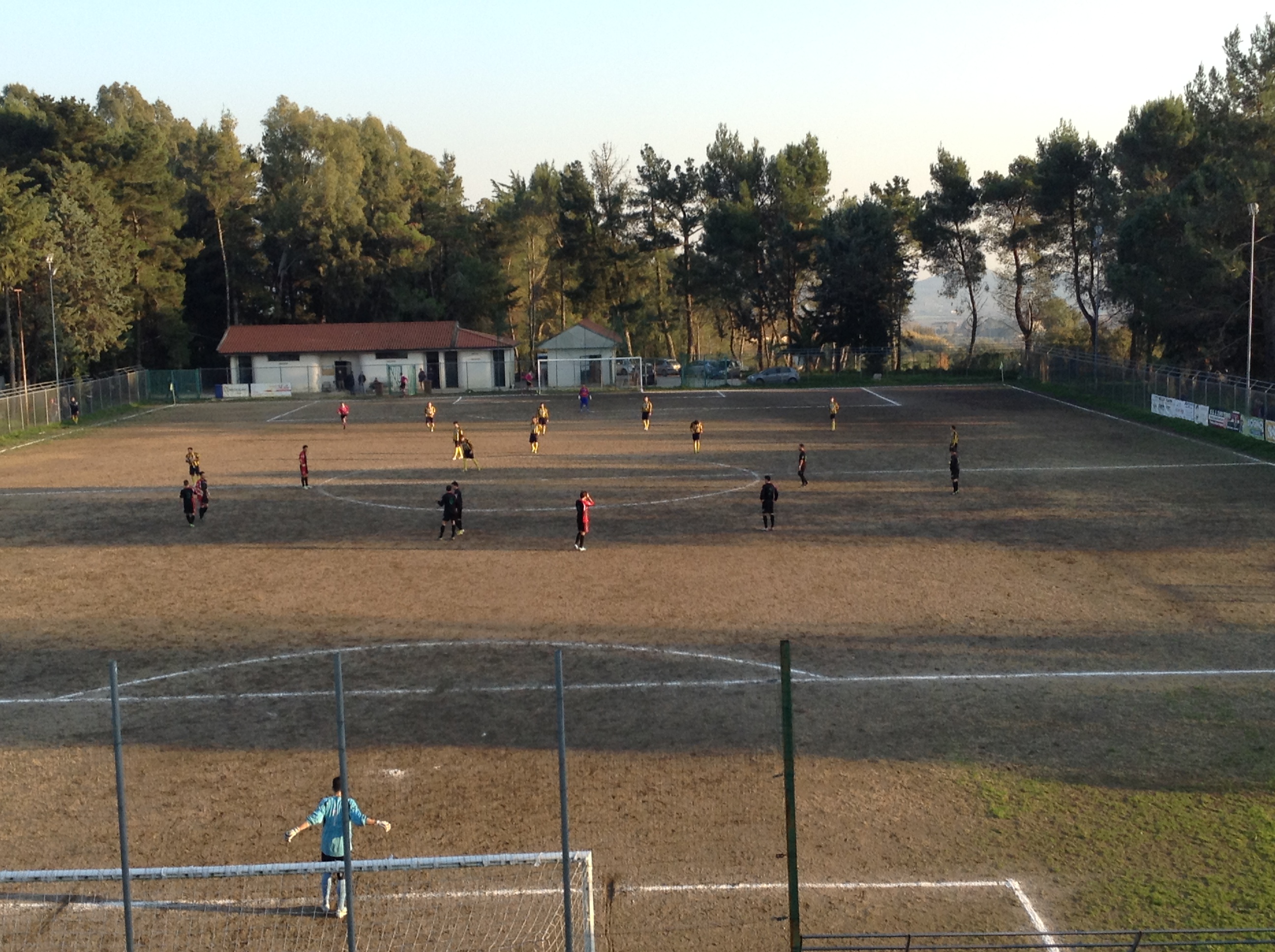 Un'immagine del match