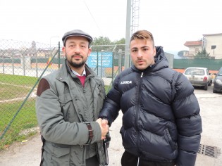 Il ds Mennitto con il neo acquisto De Lucia