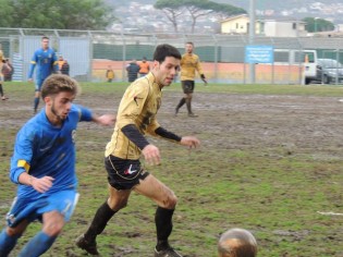 Un'azione di gioco della gara