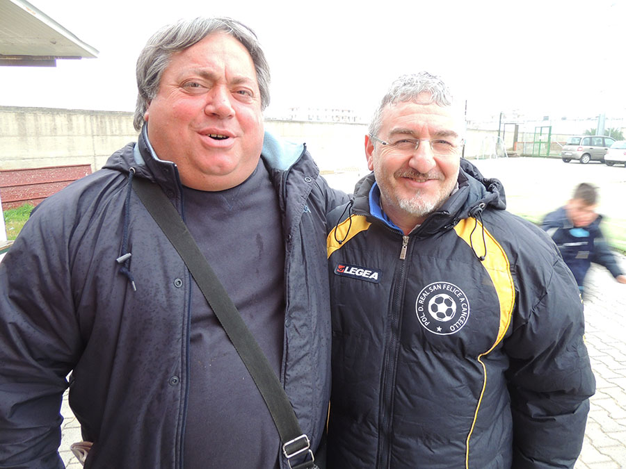 Il presidente Aletta e mister Santonastaso del San Felice