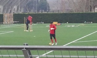 Antonio Di Caprio si allena a Benevento