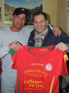 Bruno Letizia con mister De Lucia