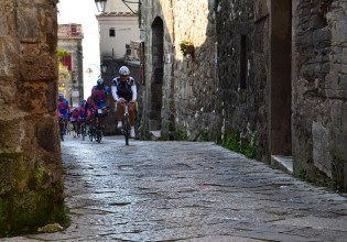 Un momento della gara