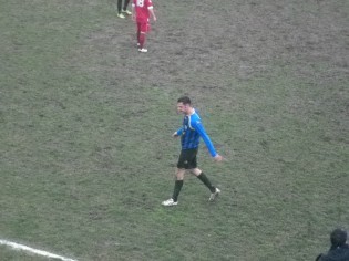 Martone esce dal campo dopo l'espulsione