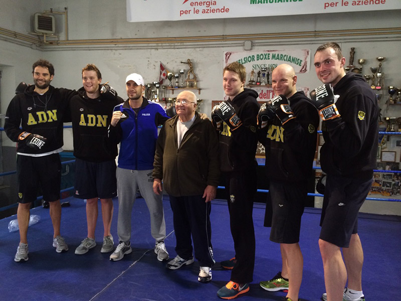 Gli atleti Adn nella palestra Excelsior del maestro Brillantino
