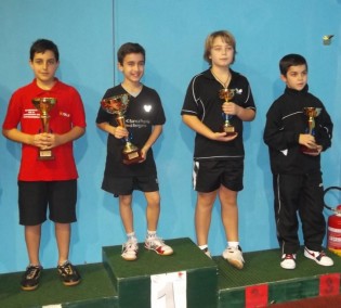 Il podio del torneo nazionale giovanile di S.Nicola la Strada