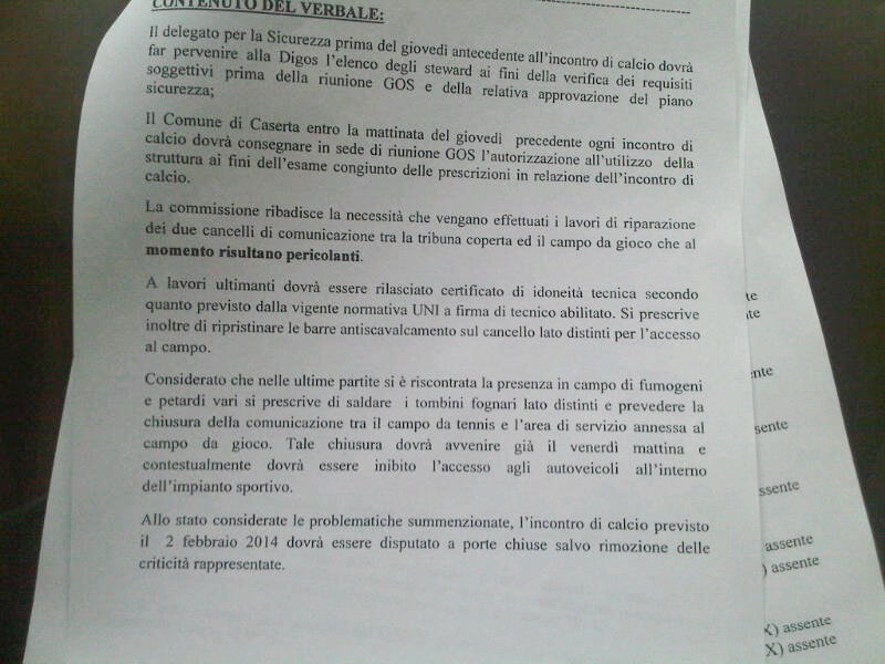 Stadio ‘Pinto’, sistemate le strutture danneggiate