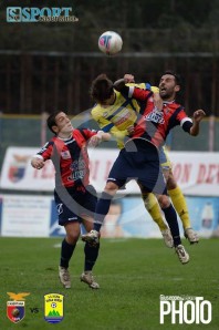 Un'azione di Casertana-Ischia