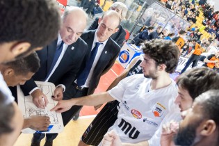 Molin durante un time out a Roma (Foto Antonio Fiacco)