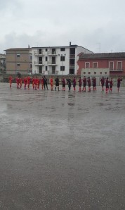 L'inizio del derby tra Hermes e Boys Caserta Academy