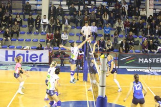 Una fase di gioco dell'incontro