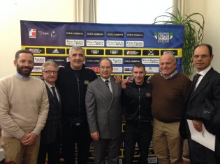 Il Presidente della Provincia Zinzi con Cerreto, De Angelis, Damiani, Valentino, Musone e Raucci