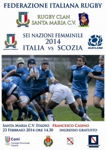 La locandina di Italia-Scozia