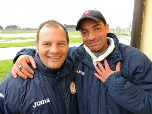 Bruno Letizia con mister De Lucia