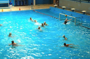 Un'azione di gioco della gara tra Volturno e SIS Roma