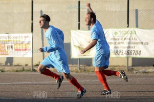 La gioia di Santonastaso e Mingione (foto Giuseppe Melone)