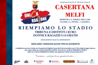 La locandina di Casertana-Melfi