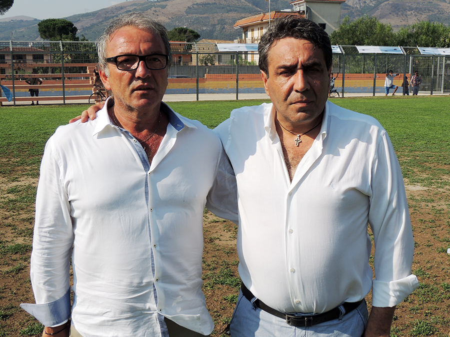 Il presidente Nuzzo con il Sindaco De Lucia