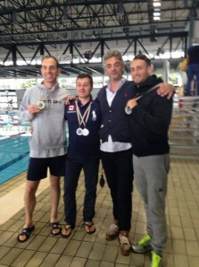 Broccoli, Cesari e Santillo col prof. Capasso