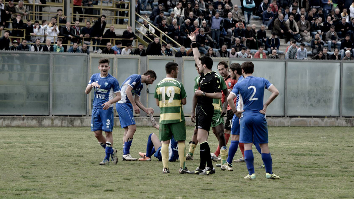 Marcianise, altra batosta del giudice sportivo: un turno a porte chiuse, tre giornate a Ciano e Allegretta