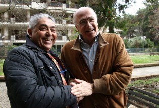 Il presidente Cuccaro con Enzo Di Nuzzo