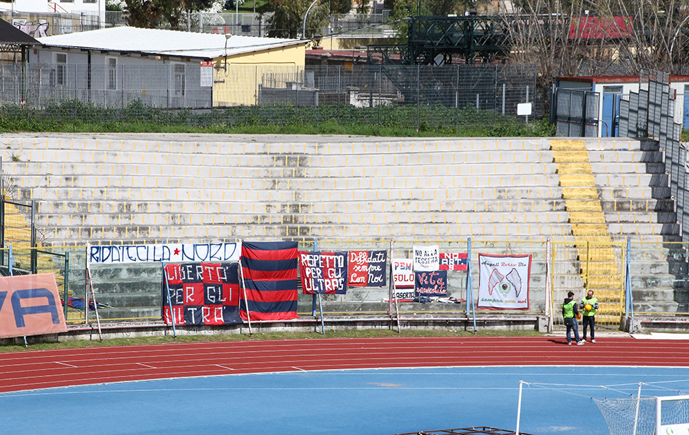 Casertana-Melfi, restituita la curva nord ai tifosi rossoblù