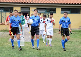Salvatore Guarino nell'unico precedente contro il Gavorrano (Foto Giuseppe Melone)