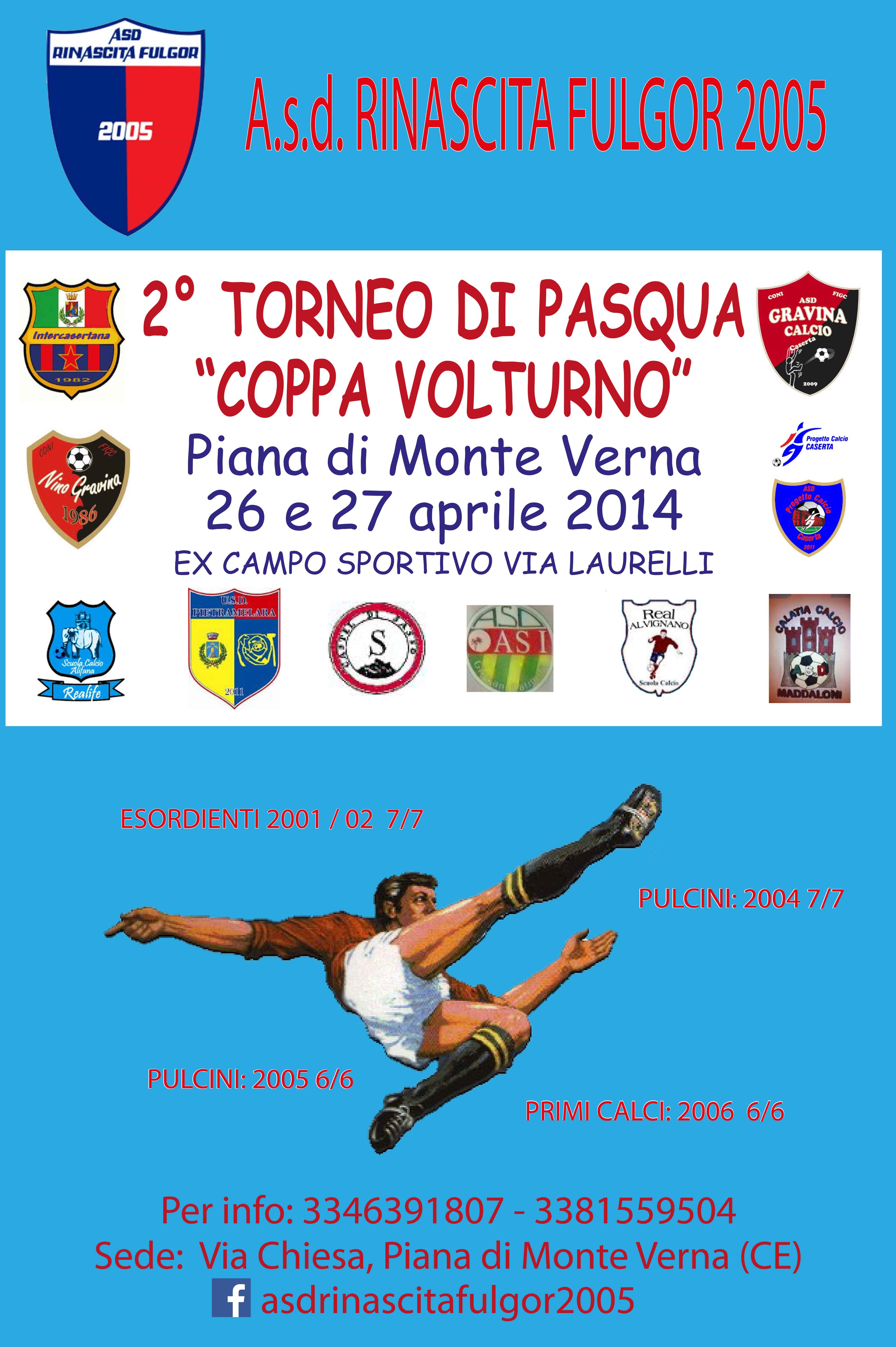 Piana di Monte Verna: conto alla rovescia per  il Torneo Coppa Volturno