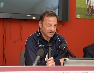 Mister Provenza in sala stampa (Foto Giuseppe Melone)