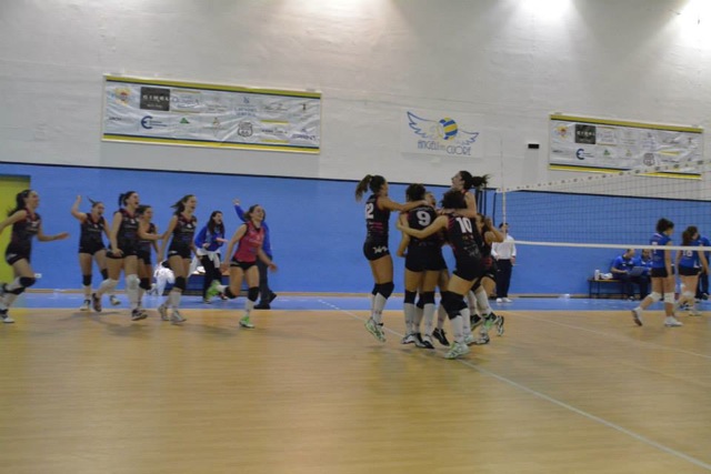 L'esultanza delle volaltine a Sant'Agata