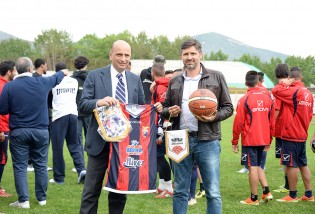I due presidenti Lombardi e Barbgallo (Foto Giuseppe Melone)