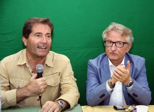 Il patron D'Anna con il Sindaco De Angelis