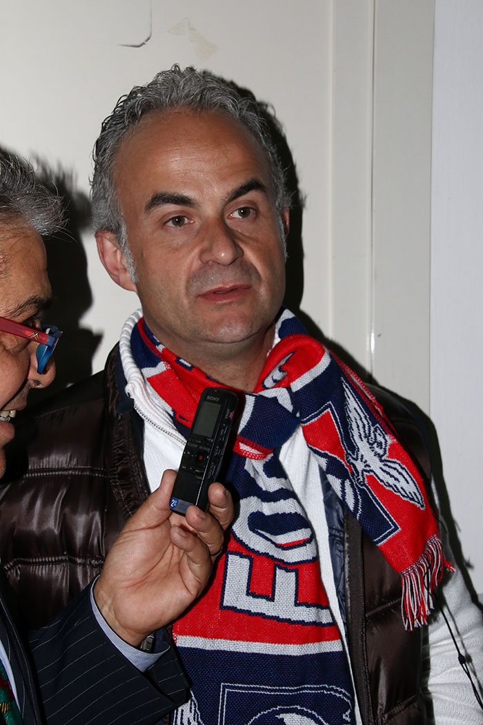 Del Gaudio alla festa della Casertana: “Trovati i fondi per il Pinto, qui siamo tutti tifosi rossoblù”