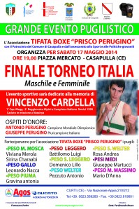 La locandina della riunione pugilistica