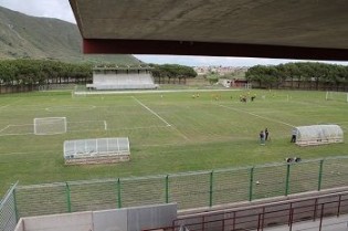 Una veduta dello stadio di Mondragone