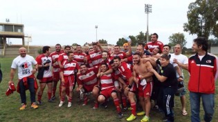 L'Amatori Catania che festeggia il passaggio del turno (foto: facebook) 