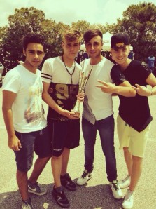 I quattro atleti dell'Hermes Casagiove