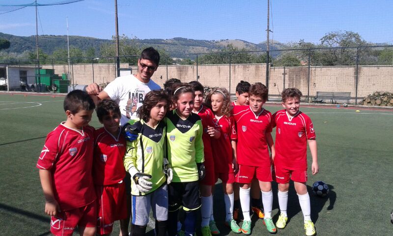 Giuseppe Rinaldi fa visita al Centro Formazione Calcio
