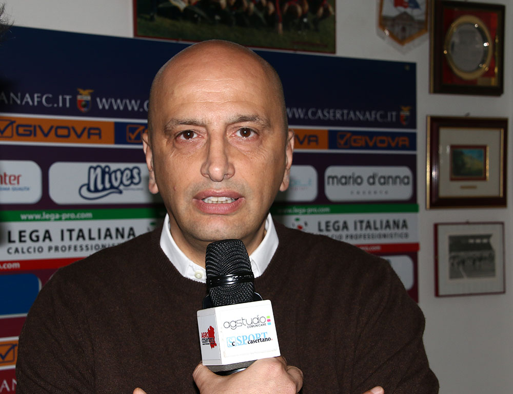 Il presidente della Casertana Giovanni Lombardi