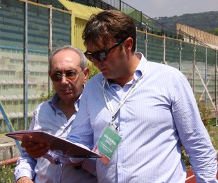 L'ingegnere Perrotti durante il sopralluogo dello scorso anno