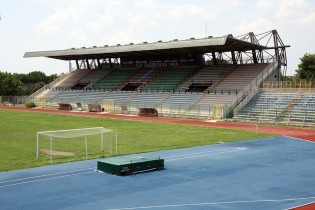 Una veduta dello stadio Pinto