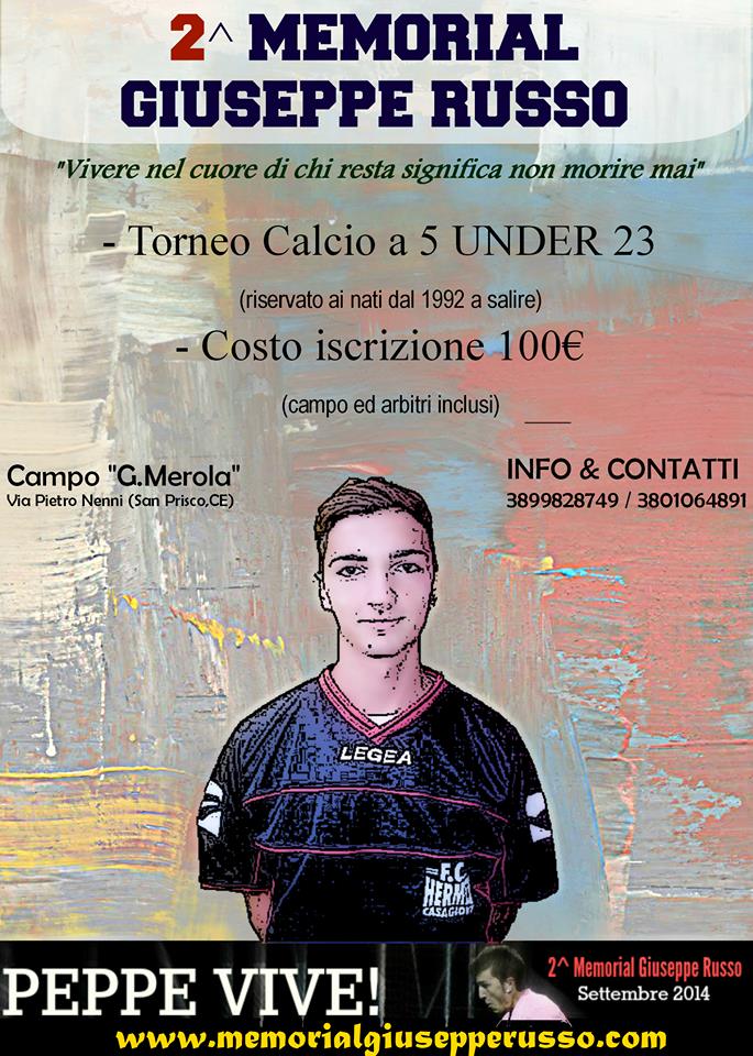 Al via le iscrizioni del secondo memorial “Giuseppe Russo”