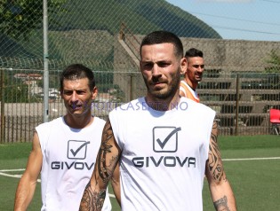 Carrus e Alessandro durante l'allenamento