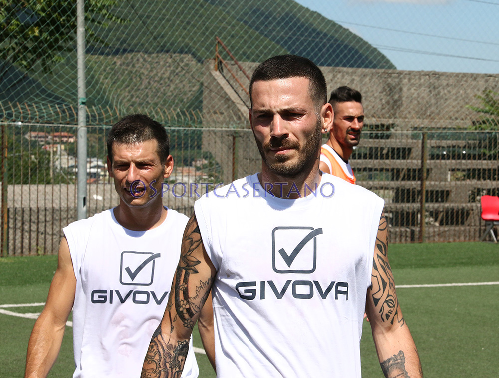 Carrus e Alessandro durante l'allenamento