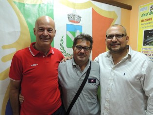 Al centro Cioffi con Piscitelli e Lombardi