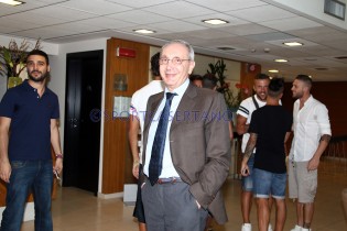 Il direttore generale della Casertana Nicola Pannone all'Holiday Inn di Cava de' Tirreni