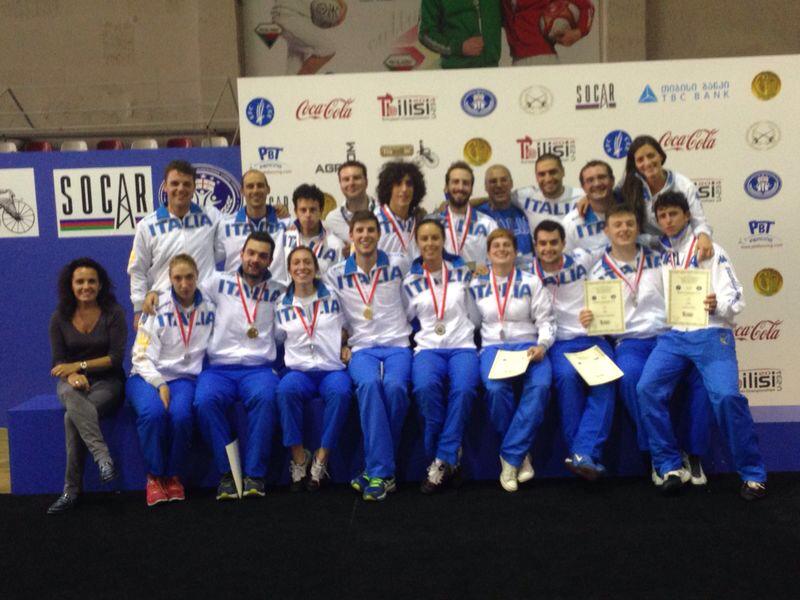 Rientro trionfale da Tblisi: ben 5 medaglie nella spada per gli azzurrini di San Nicola