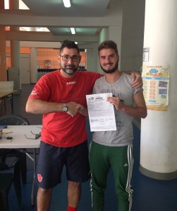 Mister Ventimiglia con il neo acquisto Mercore